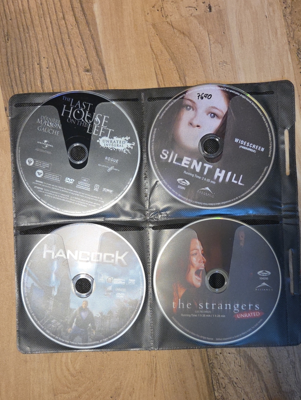 16 DVD Movies Without Cases Scary/Action